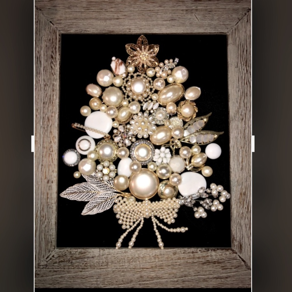 Handmade Vintage Jewelry Christmas Tree